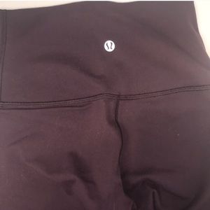 Lulu plum leggings